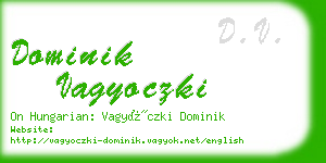 dominik vagyoczki business card